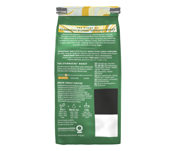 STARBUCKS Kawa ziarnista STARBUCKS Blond Espresso 200g - 1458871 - zdjęcie 5